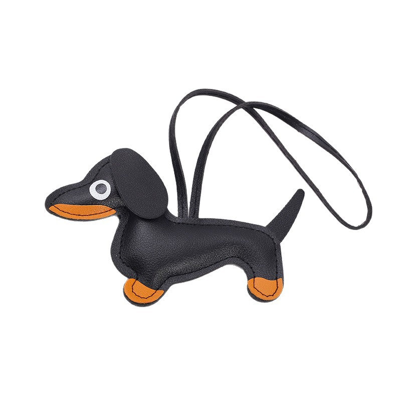Wholesale 10pcs/packCute Dachshund Pendant Car Ornament Keychain Pendant